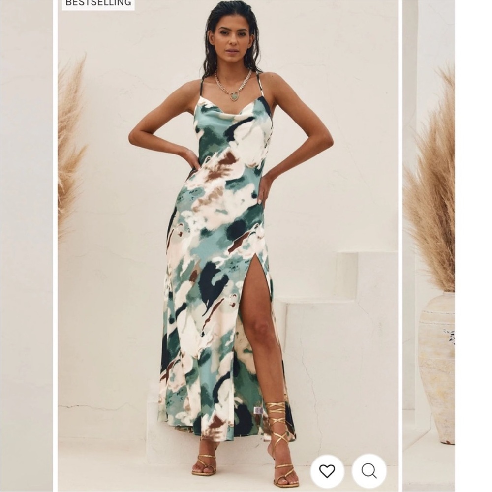 ACOA Strappy back midi dress